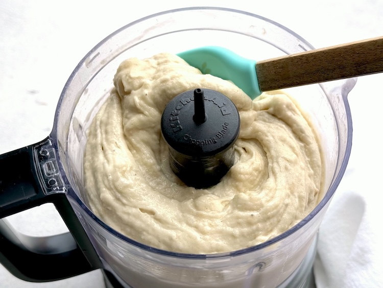 Banana frosty recipe made with just frozen bananas in a food processor. A healthy and light summer treat to make. 